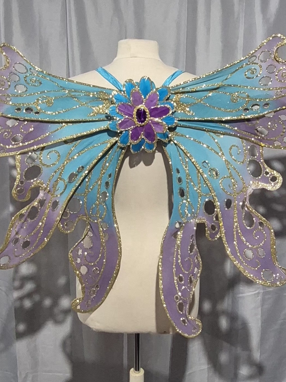 Fairy Wings Costume Accessory in Turquoise and Lavender